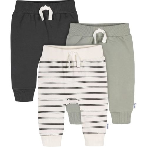 Gerber Baby Boys' Toddler 3-Pack Jogger Pants