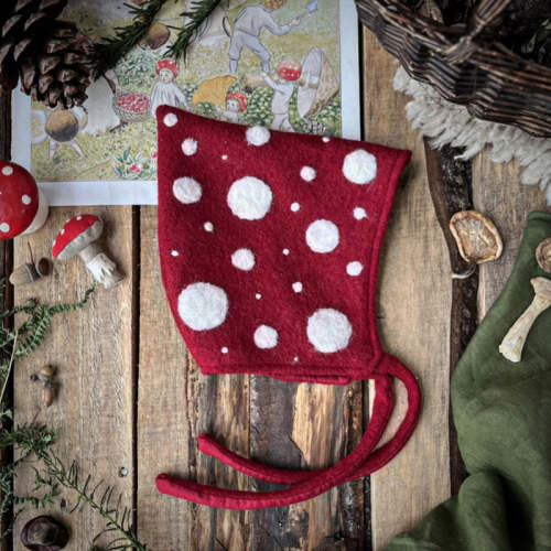 Baby & Kids Wool Pixie Hat - Toadstool – MamaOwl