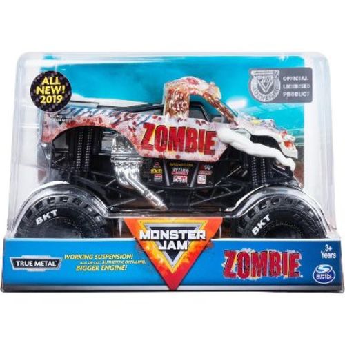 Monster Jam, Official Zombie Monster Truck, Collector Die-Cast Vehicle, 1:24 Scale