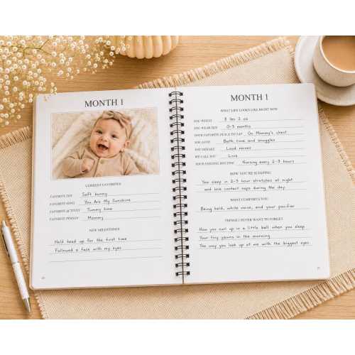 Personalized Baby Memory Book | First Year Keepsake Journal, Pregnancy Gift