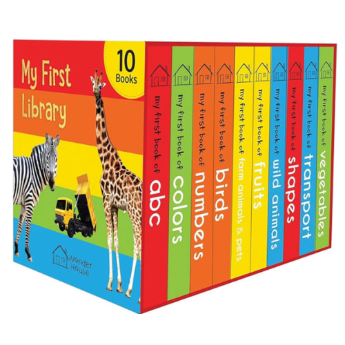 My First Library: Boxset of 10 Board Books for Kids