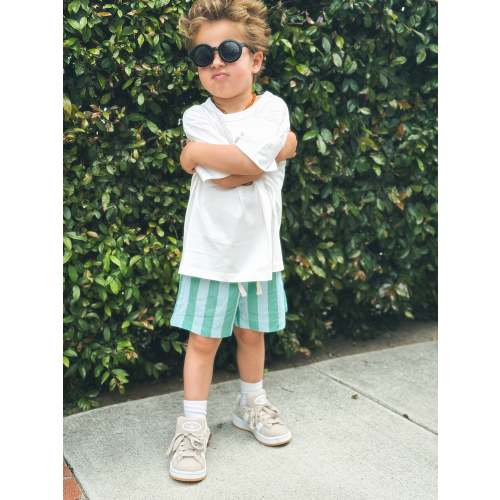 Linen Striped Shorts | The Milk Crew