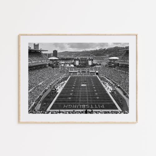 Acrisure Stadium Poster, Heinz Field Stadium, Pittsburgh Steelers, NFL Print, Fan Poster,Black and White, Sport Print,American Football Gift