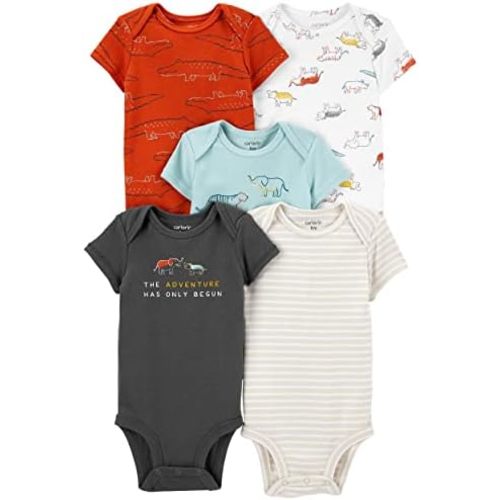 Carter's Baby Boys 5-Pack Original Short Sleeve Bodysuits