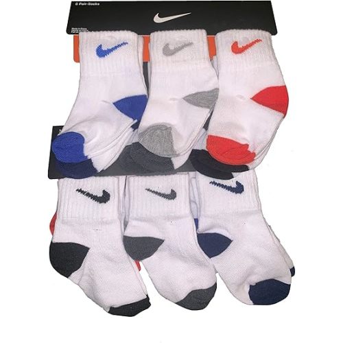 Nike Baby Boy's Logo 6 Pair Pack Socks 12-24 Months