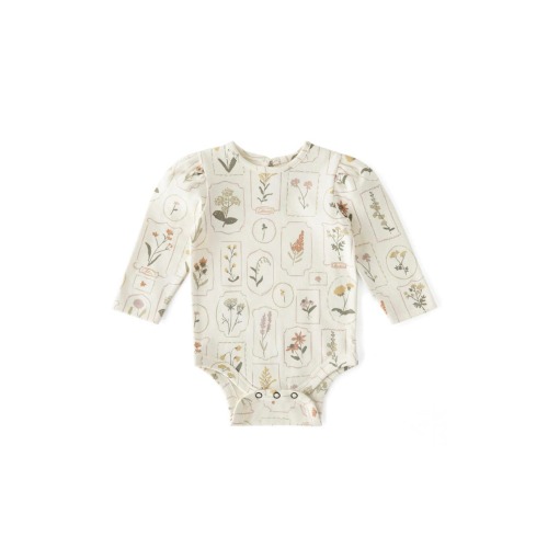 Print Long Sleeve Organic Cotton Bodysuit
