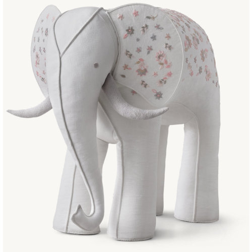 Flower-Embroidered Oversized Elephant | RH Baby & Child