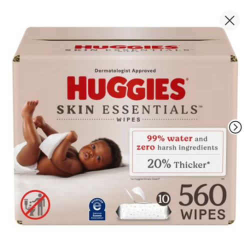 Huggies Skin Essentials Baby Wipes - 560ct/10pk