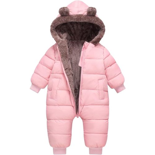 Srkrando Toddler Snow Suit Baby Snowsuit Infant Winter Coat Clohtes Hoodie