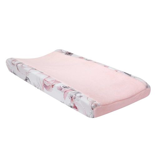 Lambs & Ivy Botanical Baby Pink Changing Pad Cover
