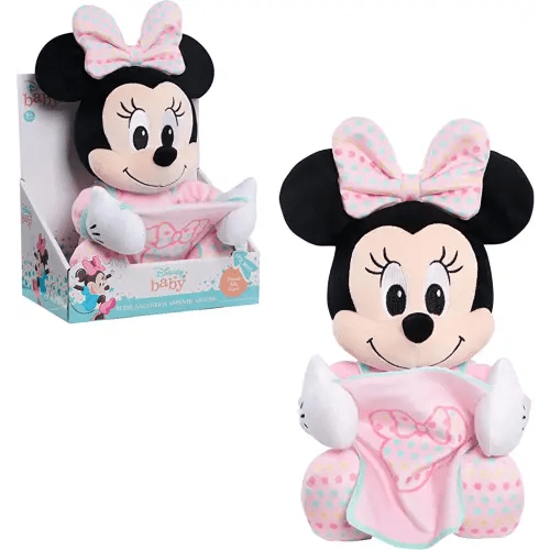 Disney Baby 11-inch Hide-and-Seek Minnie Mouse Interactive Plush, Music, Phrases, And Motion, Kids Toys for Ages 09 Month by Just Play