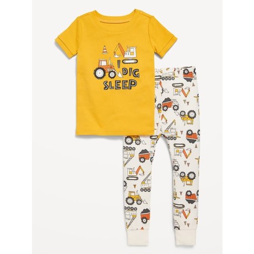 Unisex Fire Engine Pajama Set for Toddler & Baby