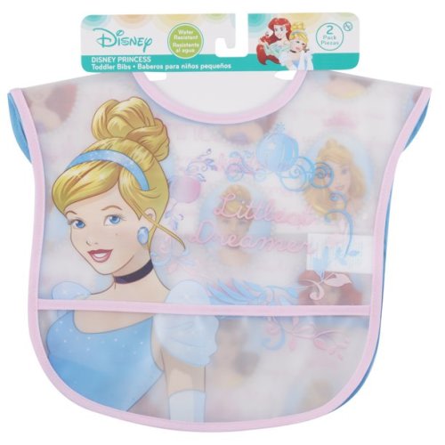 Disney Princess Baby Girls' Peva Bib, 2 Pack