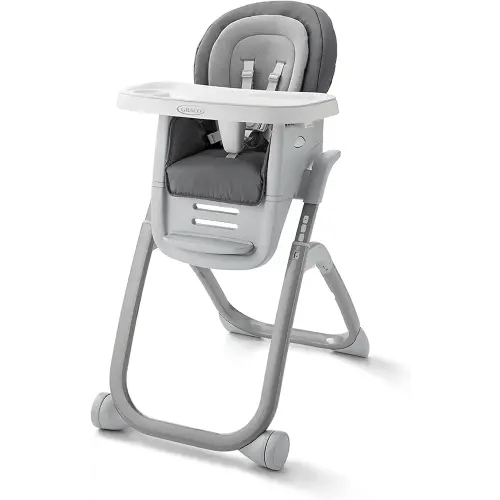Graco DuoDiner DLX 6-in-1 Convertible High Chair, Infant to Toddler Booster & Youth Stool, Adjustable Height & Recline, Easy Clean Tray Insert, Arlo