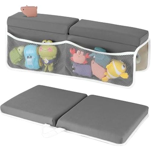 Baby Bath Kneeler and Elbow Rest Pad Set, Dark Gray