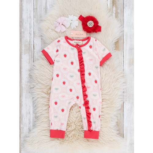 Strawberry Dreams Sleeper Pajamas