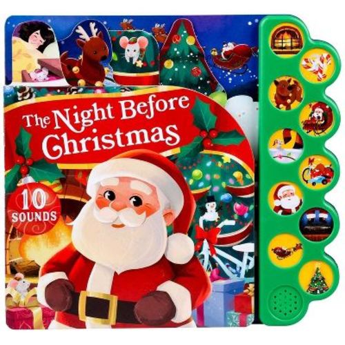 The Night Before Christmas 10-Button Sound Book - (10-Button Sound Books) by Clement C Moore (Board Book)