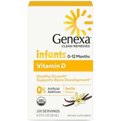 Genexa Vitamin D Drops for Infants & Newborn, Made Clean, 100 Servings