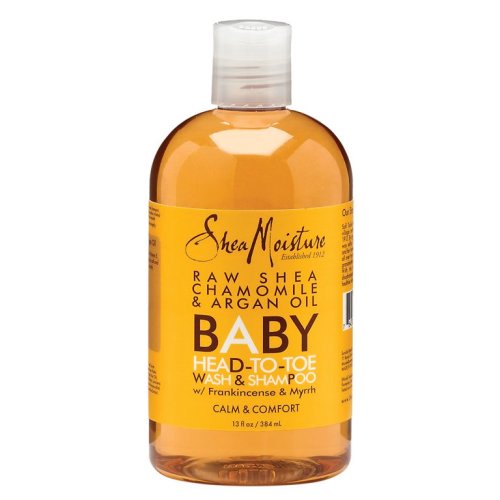 SheaMoisture Baby Wash & Shampoo Raw Shea, Chamomile & Argan Oil Baby Wash and Shampoo with Frankincense & Myrrh to Help Cleanse for All Skin Types 13 oz