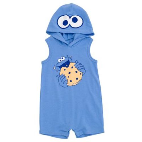 Sesame Street Baby Hooded Cosplay Sleeveless Romper Newborn to Infant