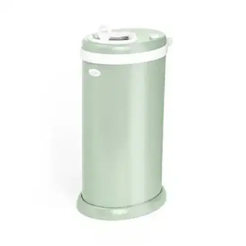 Ubbi Stainless Steel Diaper Pail, No Special Bags, Odor-Locking, Sage Green