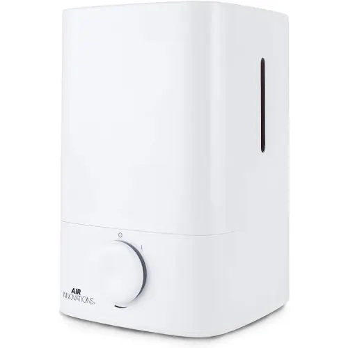 Air Innovations Humidifiers for Bedroom Convenient Oversized 4.5L Tank Runs for 70 Hours for Large Room up to 400 Sq Ft Top Fill Cool Mist Humidifier Ideal for Baby Room and Plants MH-419, White, 1.2