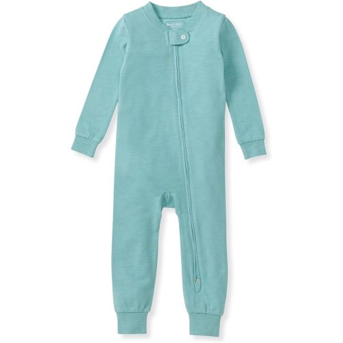 Burt's Bees Baby Unisex Baby Honeysoft Pajamas, Footless One-piece Zip-up Pj, Soft Organic Cotton & Lyocell Blend