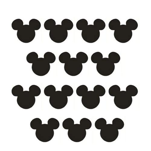 HORNO Cartoon Wall Sticker,Cute Animal Wall Art Easy Removable(Black)
