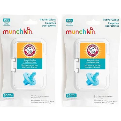 Munchkin Arm & Hammer Pacifier Wipes for Baby Essentials, 72 Count