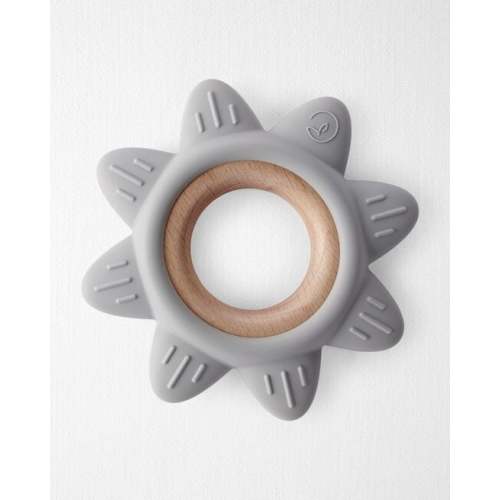 Baby Little Planet Silicone & Wood Teether - Grey - Little Planet | Carter's