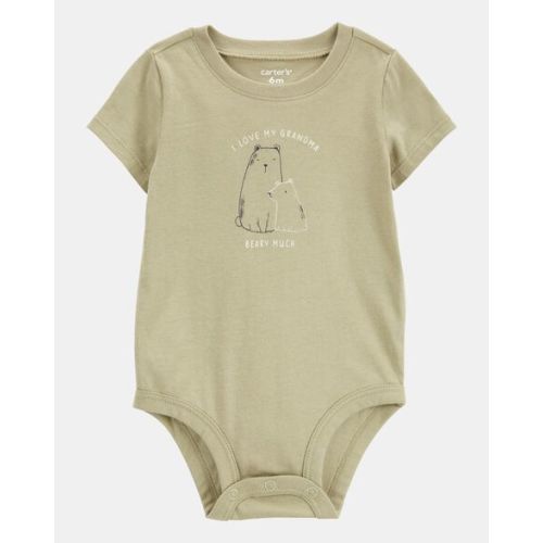 Baby Grandma Short-Sleeve Bodysuit - Olive - Carter's | Carter's
