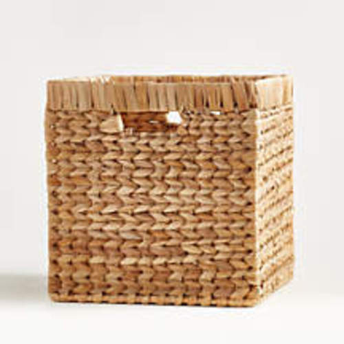 Wonderful Wicker Natural Woven 3-Compartment Diaper Caddy with Handles