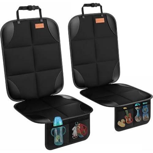 Amazon.com: SMART ELF Car Seat Protector, Thickest Padding and Non-Slip Backing 2Pack | Waterproof Car Seat Cover 2 Mesh Pockets for Baby and Pet, Easy to Install and Remove Folds for Storage, Sedan SUV Truck
