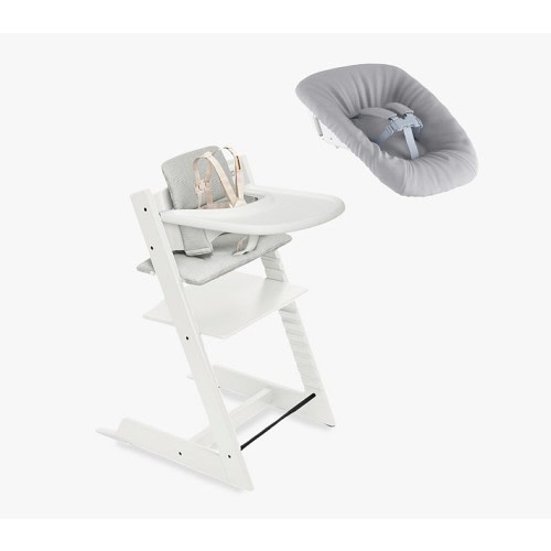 Stokke® Tripp Trapp® High Chair², Cushion, Tray, & Newborn Set Bundle