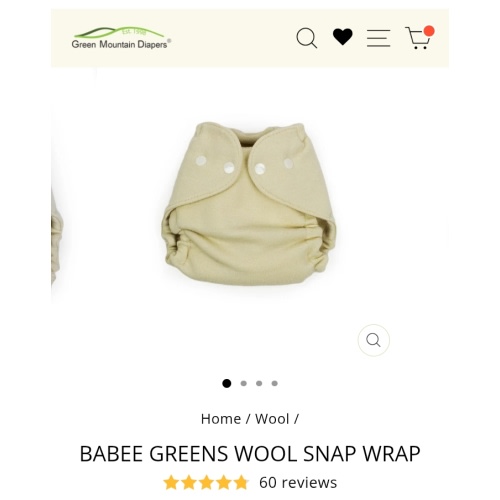 Babee Greens Wool Snap Wrap - Newborn