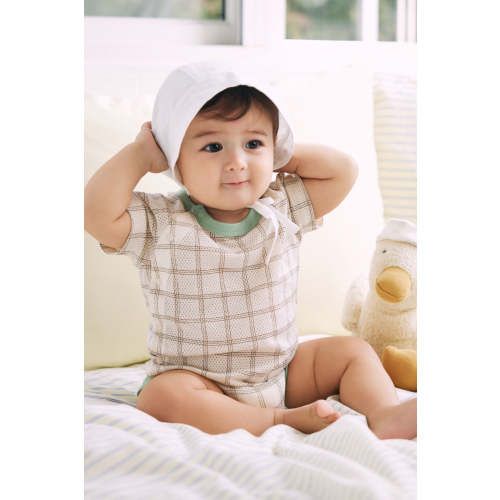 Cotton Mesh Bodysuit – Konny Baby