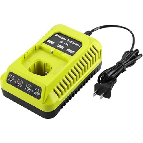 Energup 18V P117 Compatible with Ryobi Charger for Li Ni-cad Ni-Mh Battery, for 18V MAX One Plus Battery P100 P102 P103 P105 P107 P108 1400670 for 18V Charger（Replacement, Not OEM）