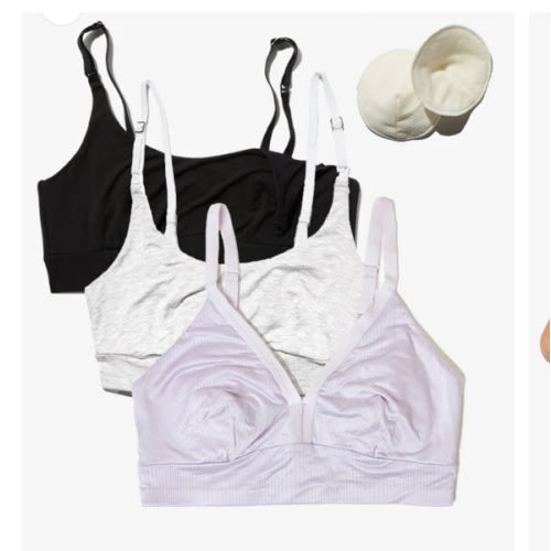Stage 1 starter kit, 3 pack nursing bra