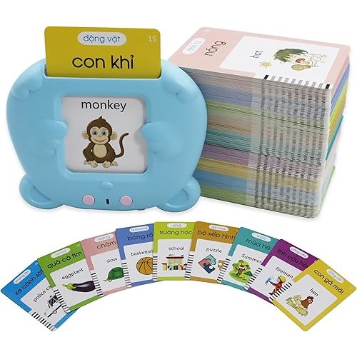 MAYAPHILOS 510 Sight Words Vietnamese and English Talking Flash Cards, Vietnamese Early Education Card, Learn Vietnamese for Kids, Vietnamese Learning Cards for Kids Birthday Gifts