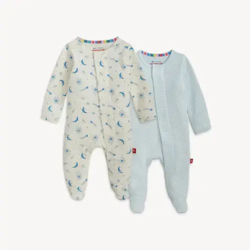 Magnetic 2-Pack Footie: 3-6 months