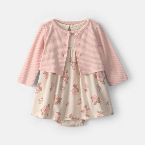 Baby Girl Carter's 2-Piece Floral Dress & Cardigan Set