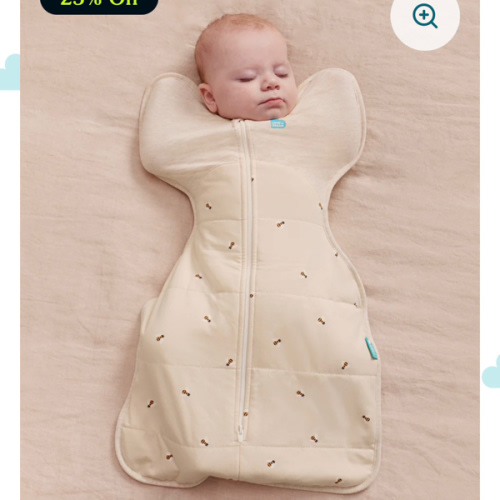 Swaddle Up™ 2.5 TOG Cotton Oatmeal Bees