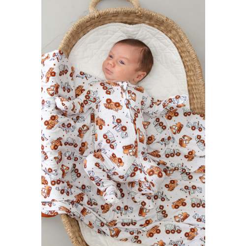 Dirt Digger Zipper Footie – Elle & Mily