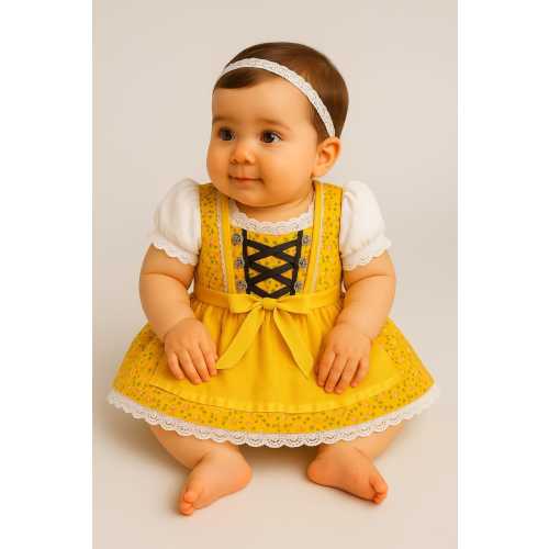 Toddler Dirndl Dress for Girls – Soft & Comfortable Oktoberfest Outfit | Bavarian Kids Traditional Costume