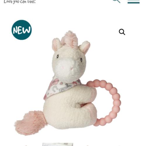 Giddy Up Pony Teether Rattle - 6" - Mary Meyer Stuffed Toys