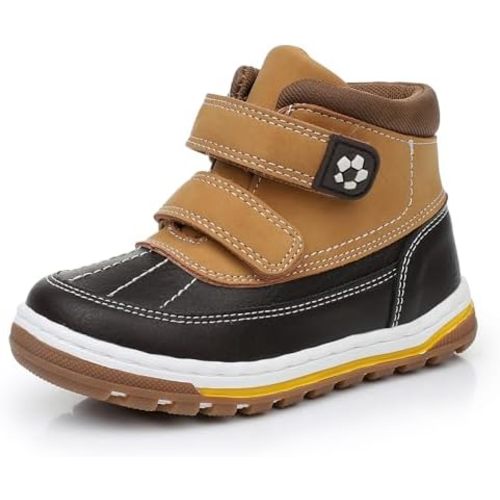 Ahannie Toddler Boots Boys Girls, Kids Winter Boots with Hook Loop