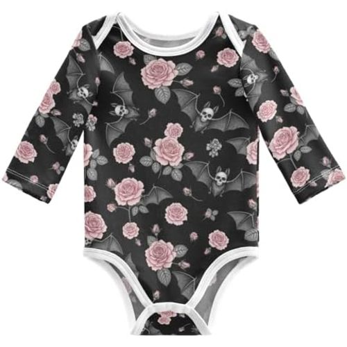 Baby Girls Boys Bodysuit Cotton Long Sleeve Rompers One Piece Baby Clothes Outfits for Newborn Infant 0-24 Month