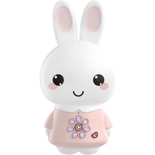 alilo Honey Bunny Pro, Kids Music Player with Night Light, Bluetooth, Recorder, Preloaded 71 Nursery Rhymes, 50 Stories, 55 Soothing Music, Storytelling Toys Gifts for Toddlers Baby Boy Girl,Pink