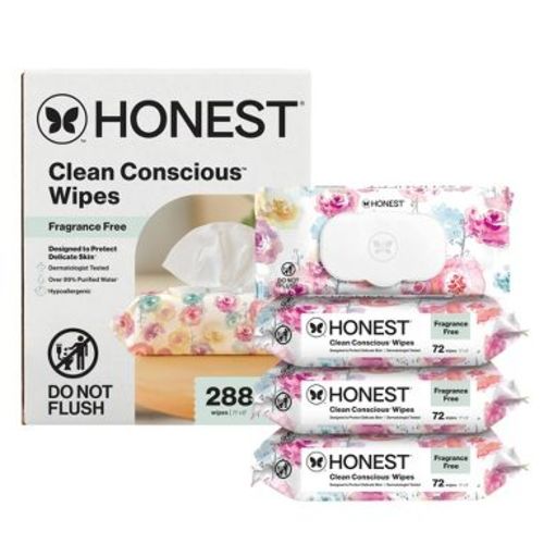 The Honest Company Plant-Based Baby Wipes made with over 99% Water - Rose Blossom - 288ct