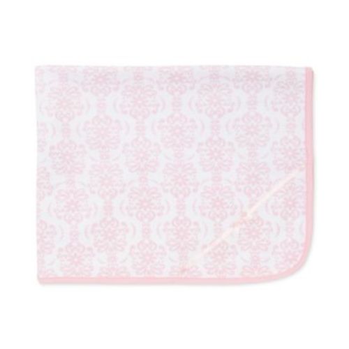Baby Girls Damask Scroll Print Cotton Blanket